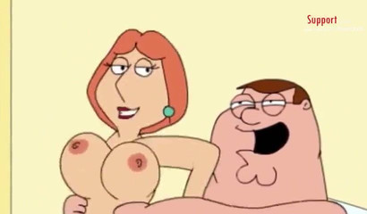 Lois Griffin riding the big cock of Peter Griffin