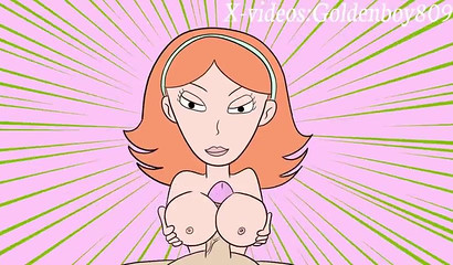 A selection of XXX cartoons with heroes Among Us, Rick and Morty and Kim Possible