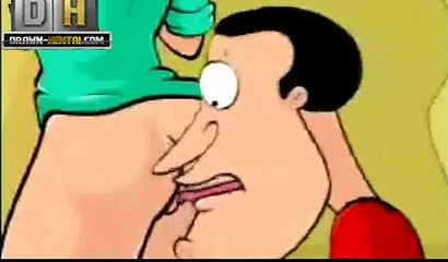 Gorgeous wife from Griffins TV Series sucks on the knees