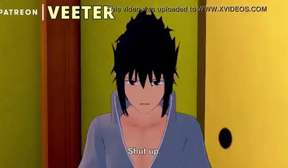 Ninja Sasuke rapes brunette Hinata while Naruto is not around