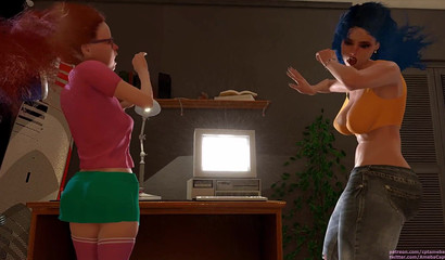 Futanari's futile struggle to resist anal