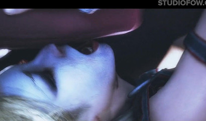 Harley Quinn letting a horse cock explore her slippery depths