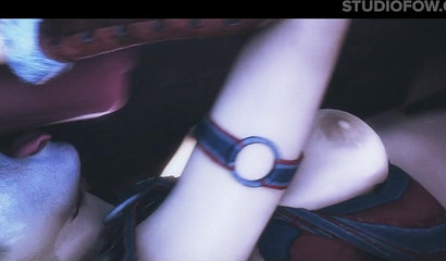 Harley Quinn letting a horse cock explore her slippery depths