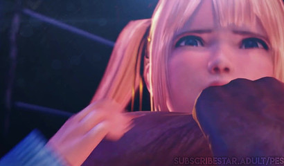 Pigtailed babe Marie Rose gets choked and fucked