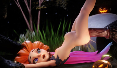 Little Zoe gets captured and fucked by Minotaur