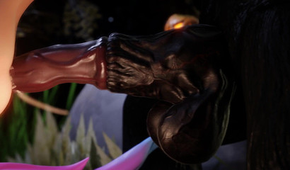 Little Zoe gets captured and fucked by Minotaur