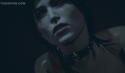 Wild beast pumping seed into mischievous Lara Croft