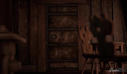 Futanari goddess drinking while railing a blonde bombshell