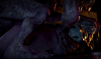 Pregnant Ciri of Cintra gets raped by a monster