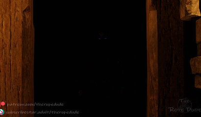 Dexterous thief Tifa sat on the face of tied up Lara Croft and slapped her ass