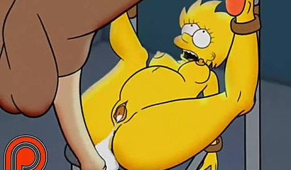 Bound Lisa Simpson gets anally demolished by horse