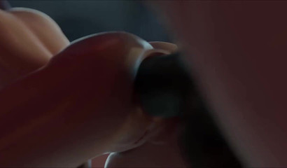 D.Va needs your help to tame a horse cock