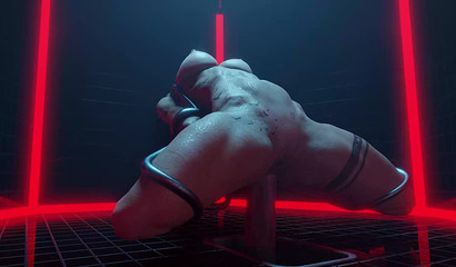 Tied up Lara Croft gets anally destroyed by a machine