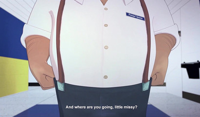 Depraved Succubus has fun with four cocks at school