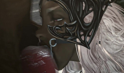 I was forced to blow two dog knots till they filled me with cum