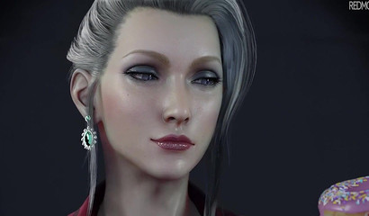 Elegant vixen loving jewelry and the taste of long dicks