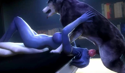 Liara T'Soni having savage sex with a pussy-hungry dog