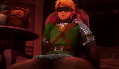 Bondage hoe Princess Zelda double stuffed without mercy