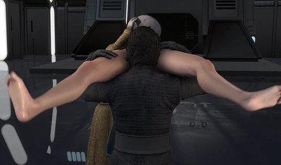 You are filling all of my holes! - 3D Star Wars Porn