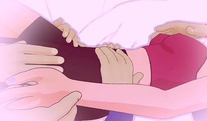 She's rubbing her 3D slit like it's a magic lamp