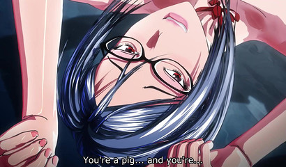 Busty anime hottie receives pussy training