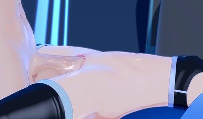 Petite 3D cutie takes a massive dick in missionary