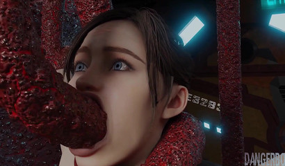 Bootylicious 3D chick takes alien cock in her ass