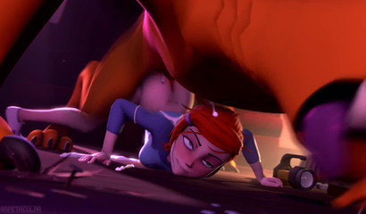 Anime ginger Gwen Tennyson gets fucked by Wildmutt