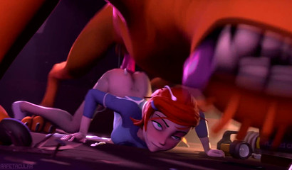 Anime ginger Gwen Tennyson gets fucked by Wildmutt