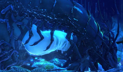 2B captured and fucked by scary monster