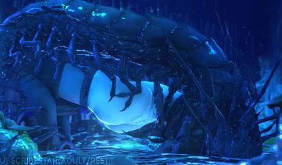 2B captured and fucked by scary monster