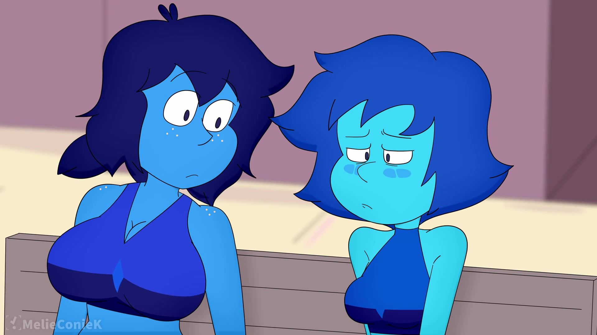 1920px x 1080px - Petite Lapis spewed cum out of her inflated belly