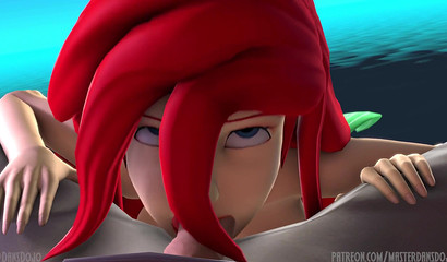 Ariel sucks her way out of trouble