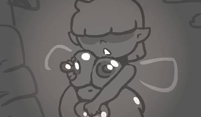 Curvy cartoon cutie impales her ass on huge cock