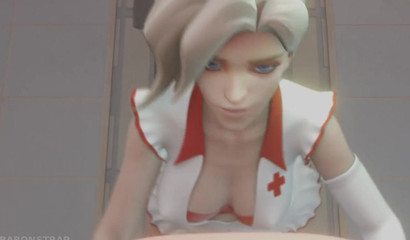 Nurse makes Mei light up - 3D Porn