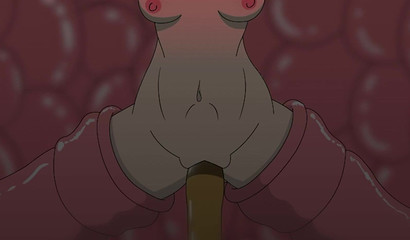 Petite anime hottie pounded with tentacles in a wet cave
