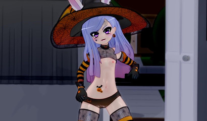 Petite 3D Mantis impaling her pussy on massive dick