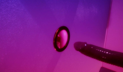 Gloryhole cocks fill my tiny 3D mouth