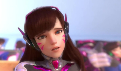 POV Let D.Va clean your cock with her 3D