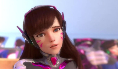 POV Let D.Va clean your cock with her 3D