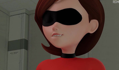 Does your girlfriend know how to jerk off a dick with her buttocks like Helen Parr?