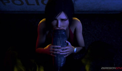 This cock won't fit in my holes! it's too big! - Ada Wong 3D Porn