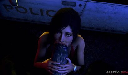 This cock won't fit in my holes! it's too big! - Ada Wong 3D Porn