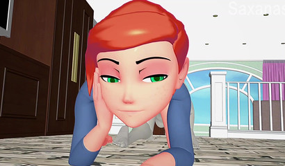 Mavis enjoys a ride down the back hole