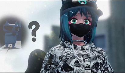 Futanari pumps up the busty hoe