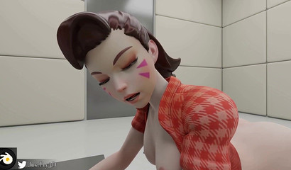 D.Va gets nailed with mysterious tentacles