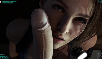 Teasing skank Jill Valentine finally gave me head