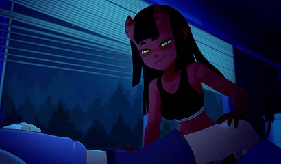 Spilling the juice all over the foxy sex demon