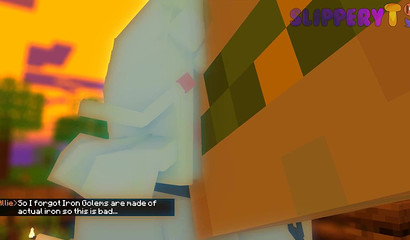 Iron Golem has the fattest stick in Minecraft