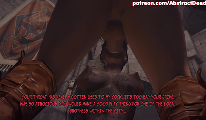 Futanari action in the dungeon